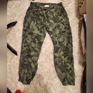 Anthropologie camo joggers